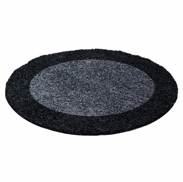 Life Shaggy Border Anthracite Rug